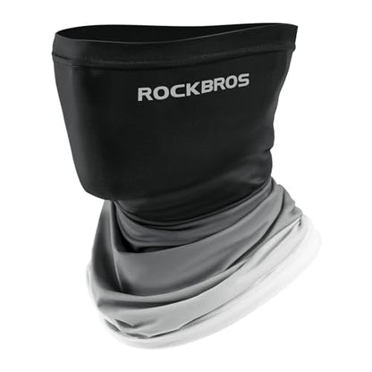 ROCKBROS Cooling Neck Gaiter Face Mask Fishing Scarf Face Cover for Men Women - color: Black 2
