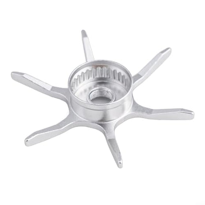 Modified Star Brake For Abu Garcia Max Series B3/B4/P3/P4/P5 Fishing Reel, 6-Star Drag Adjustment Knob, Aluminum Alloy DIY Replacement Part (left hand silver) - color: silver, size: left hand