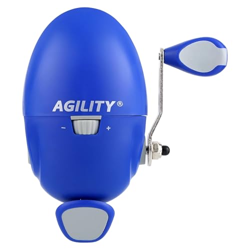 Shakespeare Agility Spincast Fishing Reel, Ultra-Ergonomic Design, Soft-Touch Handle Knobs, Pre-spooled with Stren Line - size: 10