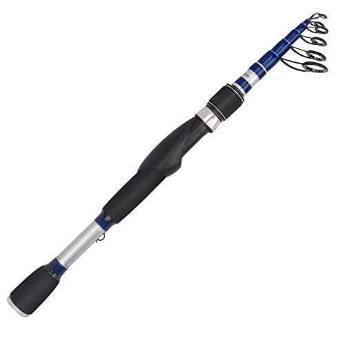 KastKing Compass Telescopic Fishing Rods and Combo, Sensitive Graphite Composite Blank, Easy to Travel, Packs to Just 17" in Length, Stainless Guides and Ceramic Rings, Combos w/ 4+1BB Spinning Reel - size: 5'6" - Light, style: Spin - Rod