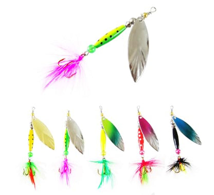 Pack of 25 Fishing Lure Making Supplies Material Spinner Body Kit Sinker Fishing Weight 1/8oz