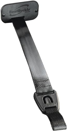 BoatBuckle F14200A 24-Inch Self-Retracting Fishing Rod Holder for Boat, Retractable Tie Down Rod Straps for Boat Deck Mount/Gunwale