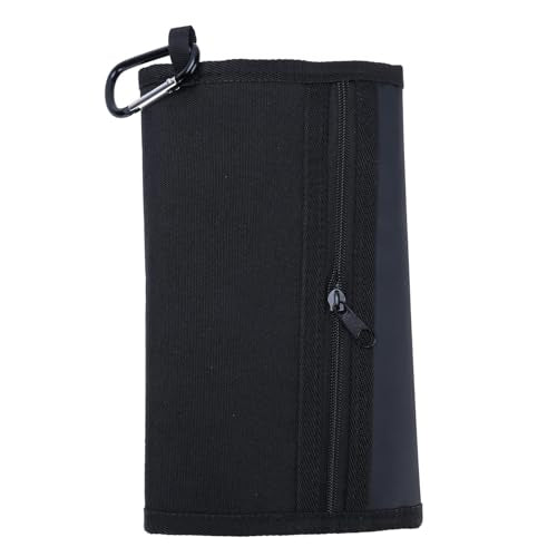RiToEasysports Fishing Lure Storage Bag, with 6 Detachable Lure Bags, Rainproof Tackle Wallet for Soft Baits, Lures, Rigs, Jigs (Black) - color: Black