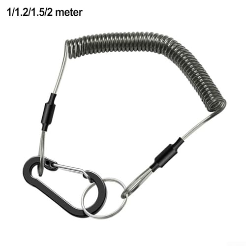 For Fishing Magnetic Release Clip and 1 5m Lanyard, Ideal for For Fishing Nets and Pliers, Enhanced Steel Wire Performance (1.5M)