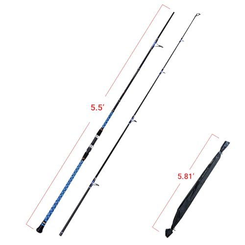 Fiblink Surf Spinning Fishing Rod Carbon Travel Surf Rod 2 Piece/3 Piece/4 Piece Spinning Fishing Rod 9'/10'/11'/12'/15' - style: 2pc 11ft---spinning