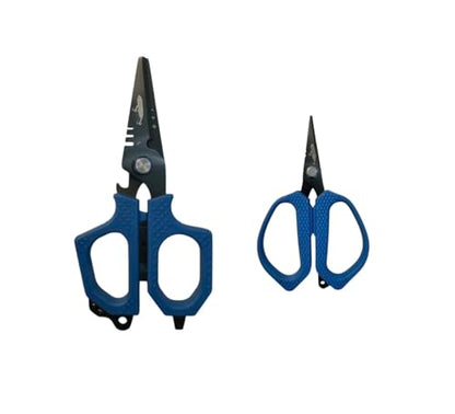 Topwater Co. Fishing Tool Set – Heavy-Duty Fishing Shears and Mini Braid Scissors for Braided Line, Fishing Line Cutters, Rigging, and Freshwater or Saltwater Use | braid, mono, fluoro, rigging, non-slip grip, stainless steel, freshwater/saltwater use