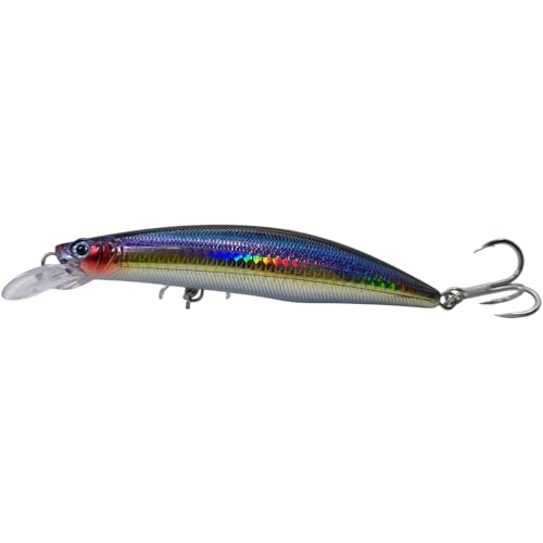 C-Strike Prime Action Jerkbait CS20 110mm and CS30 125mm - Suspending/Slow Sink Minnow Jerkbait Fishing Lure Fishing Lure - color: Mystique, size: 20g