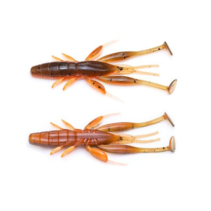 8 PCS Fishing Crawfish Lure Soft Shrimp Baits Lure Artificial Swimbait Soft Lures for Freshwater Saltwater Fishing Crawfish Artificial Swimbait Outdoor - color: light brown 4