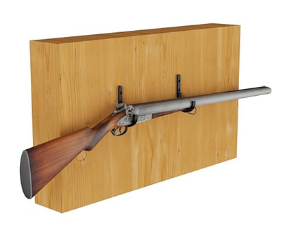 Metal Gun Rack Storage Rifles Shotgun Hooks Wall Mount Hangers for Any Rifles Shotguns Archery Bow with Soft Padding and Heavy Duty Steel… - color: 6Pack Black