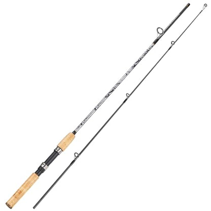 Sougayilang Spinning & Casting Rods, Strong Carbon&Glass Composite Fishing Rod with Stainless Steel Line Guides for Bass, Trout, Panfish, Catfish - color: Spinning, size: 5'6" ML- M Fast- 2piece