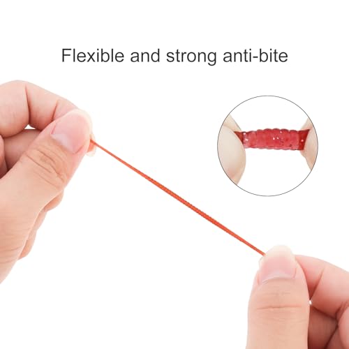 250pcs Soft Plastic Fishing Lures Worms, Plastic Fishing Worms Fake Maggots Fake Baits, Bread Soft Maggots Artificial Earthworm