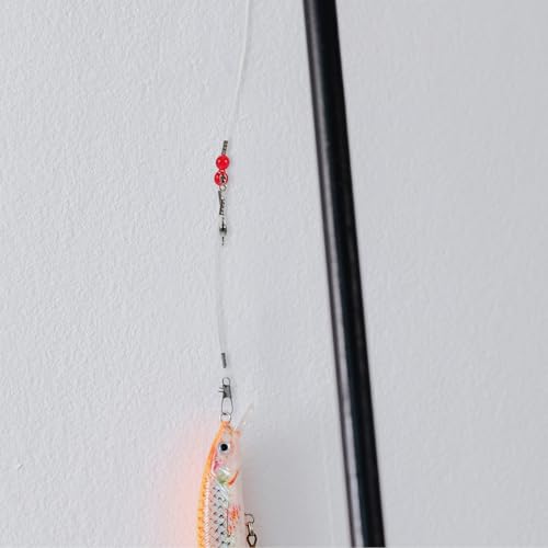 12pcs Fishing Wire Leader : Heavy Duty Leader Rigging Tackle for Pike Muskie Walleye - Anti-Bite Fishing Wire Leash with Swivels Snap for Saltwater Freshwater