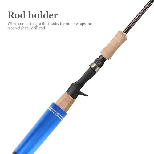 Bank Fishing Rod Holder Ground Insert Stand Portable Fishing Pole Support with Tapered Design for Beginners and Enthusiasts 11.02X1.49X1.49In