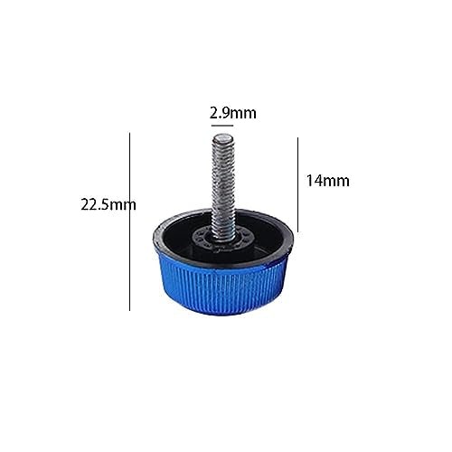 Pokinge 6 Pair Fishing Reel Handle Screw Caps Replacement Fishing Spinning Reels Screw Nut Colorful Power Handle Grip Fishing Tackle Accessories(Colourful)