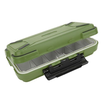 30-Compartment Fishing Lure Box ABS Water proof Tackle Storage Organizer for Lures, Hooks & Kayak Gear(Green) - color: Green