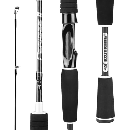 KastKing Perigee II Spinning & Casting Fishing Rods, Fuji O-Ring Line Guides, 24 Ton Carbon Fiber Casting and Spinning Rods - Two Pieces,Twin-Tip Rods - size: 7'0"- Medium - Fast - 2pcs, style: Spin