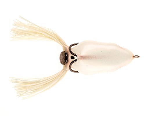 Scum Frog Trophy Series Topwater Bass Fishing Hollow Body Frog Lure with Weedless Hooks - color: Red Pearl, size: 5/8 Ounce