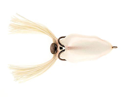 Scum Frog Trophy Series Topwater Bass Fishing Hollow Body Frog Lure with Weedless Hooks - color: Red Pearl, size: 5/8 Ounce