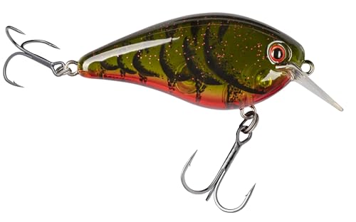 Strike King KVD 1.5 Hard Knock Fishing Lure, 3/8 oz, 3D Lifelike Eyes - color: Phantom Watermelon Seed Red Craw, size: 3/8oz