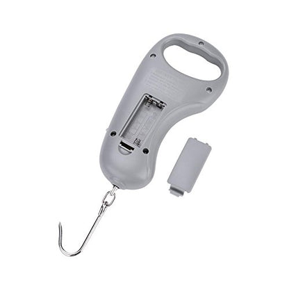 Fish Scale Digital Weight, LCD Display Portable Electric Fishing Hanging Scale 45kg with Tapeline Fishing