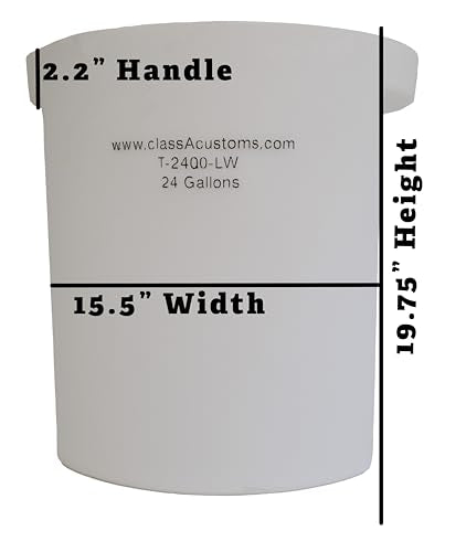 Marine T-2400-LW 24 Gallon Livewell/Baitwell for Live Fishing Bait, and Keeping Caught Fish Alive. Use on Fishing Boat, Pontoon Boat, Piers, and Fishing Docks, and for Shore Fishing.