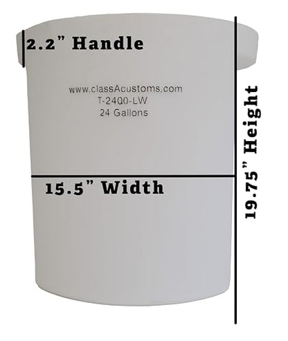 Marine T-2400-LW 24 Gallon Livewell/Baitwell for Live Fishing Bait, and Keeping Caught Fish Alive. Use on Fishing Boat, Pontoon Boat, Piers, and Fishing Docks, and for Shore Fishing.