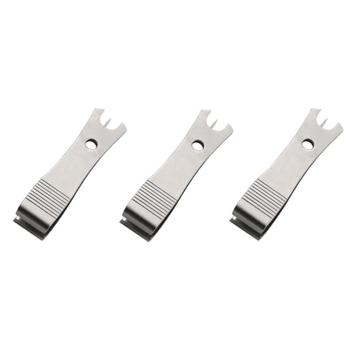 3 Pcs Fishing Line Cutter Nipper Set with Hook Eye Cleaner, Stainless Steel Fly Fishing Line Clippers, Multi-Purpose Cutting Tool for Braid/Mono, Sharp Cutting Nipper Accessories