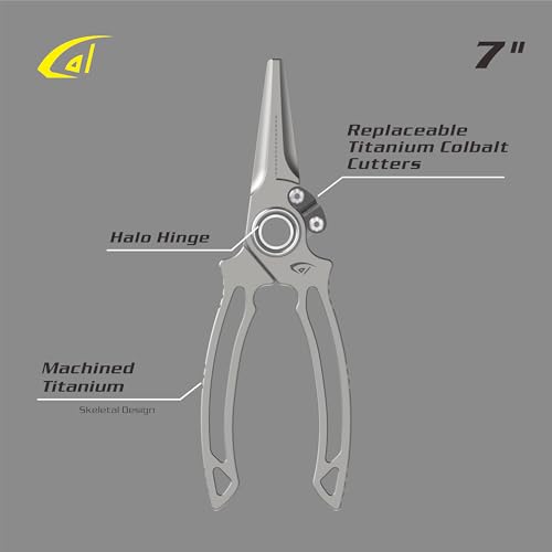 danco Titanium Side Cutter Fishing Pliers with Sheath, Fishing Line, Saltwater Safe, Fresh/Saltwater Fishing - style: Side Cutter