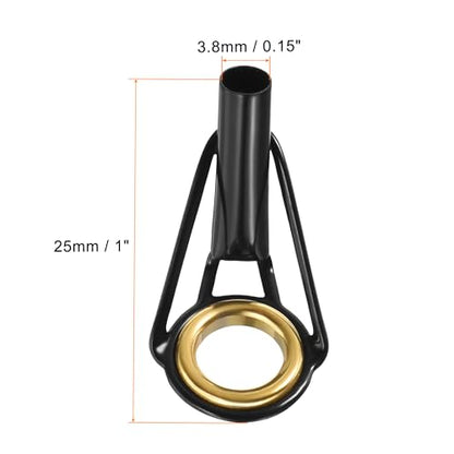 PATIKIL Fishing Rod Tips Repair Kit Stainless Steel Ring Guide for Saltwater Freshwater Fishing - size: 3.8mm