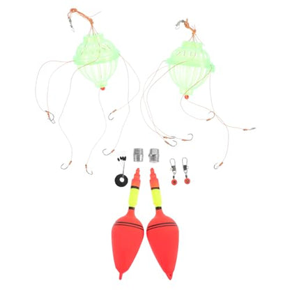Happyyami 1Set Artificial Fishing Bait Combination Buoy Tackle Accessory for Bait Dissolving Durable Material for Fishing Enthusiasts