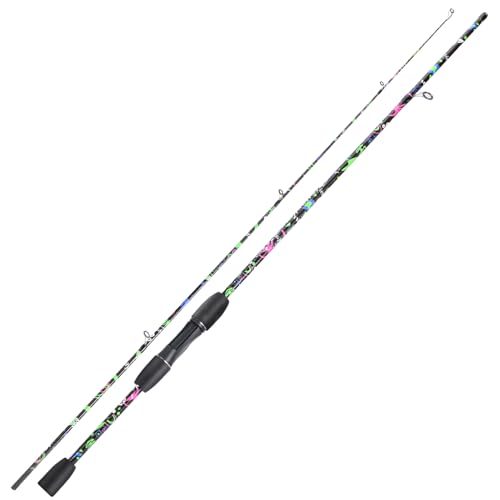 Sougayilang Fishing Rod, 2-Piece Graphite Composite Blank/Fiber Glass Spinning & Casting Rod with EVA Grip, Smooth Transition Fishing Pole - size: 6'0", style: Fiber Glass - Spinning Rod