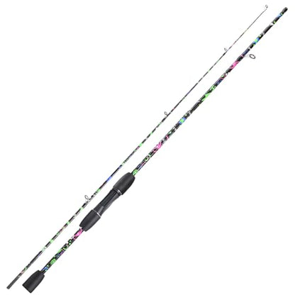 Sougayilang Fishing Rod, 2-Piece Graphite Composite Blank/Fiber Glass Spinning & Casting Rod with EVA Grip, Smooth Transition Fishing Pole - size: 6'0", style: Fiber Glass - Spinning Rod