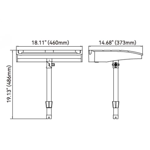 SEAFLO Bait Cutting Board Table (18.25” by 14.75” Surface) with Two Rod Holders, Fish Cleaning Fillet Station for Boat with Mount Plier Storage and Knife Slot with Built-In Measuring Ruler (Small) - size: Small (18.25” x 14.75”)