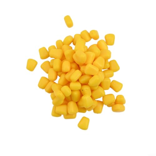 Soft Silicone Floating Carp Bait Set, Artificial Corn Fishing Lures for Freshwater and Sea Fishing, 100pcs