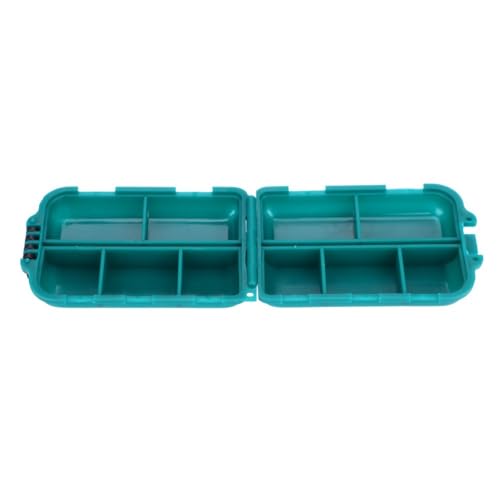 Layer Fishing Tackle Box – 10-Slot Portable Lure & Hook Organizer Storage Case for Baits & Terminal Tackle, Compact Design for Shore & Boat Fishing