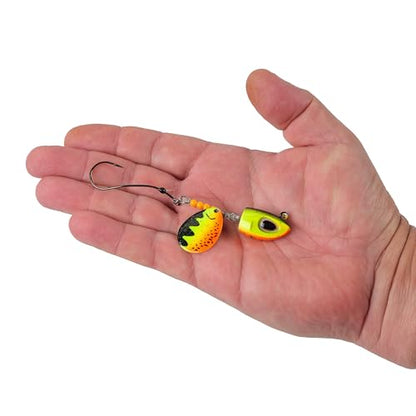 Berkley Bladed Rawler Jig - color: Hot Chub, size: 1 oz - 1/0 Hook Size