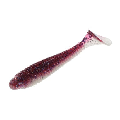 Strike King Rage Swimmer Saltwater Soft Bait Fishing Lure, 3.75", Wide-Bodied Paddle Tail - color: Ice Berry