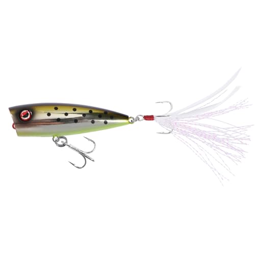 LITTMA Bass Fishing Topwater Popper Lures - Effective Top Water Lures for Bass Anglers - Durable Design for Catching Trophy Bass with High-Performance Popping Action - color: Tennessee Shad