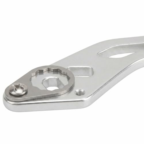 Baitcasting Reel Handle Replacement Parts, Aluminum Alloy Fishing Reel Rocker Arm with 8x5mm Mounting Hole, Lightweight Handle Grip for Baitcasting Reel Repair - color: Silver