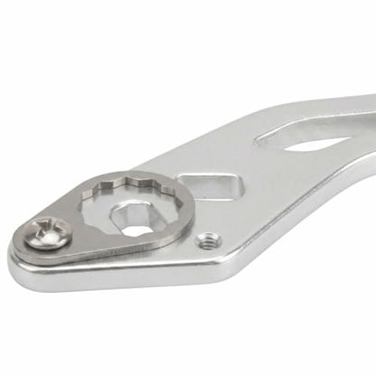 Baitcasting Reel Handle Replacement Parts, Aluminum Alloy Fishing Reel Rocker Arm with 8x5mm Mounting Hole, Lightweight Handle Grip for Baitcasting Reel Repair - color: Silver