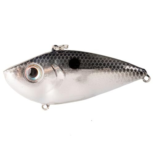 Strike King Red Eyed Shad Fishing Lure - color: Smokey Chrome / Blue, size: 0.5 ounce