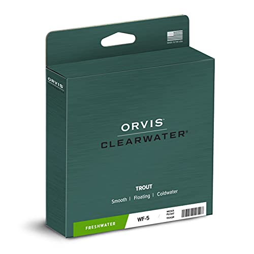 Orvis Clearwater Fly Line for Beginner & All-Around Fly Fishing | Smooth, Durable 3-9 Wt Fly Line, Front Welded Loop, 90' Weight-Forward Taper, Cool to Moderate Water - size: WF 5