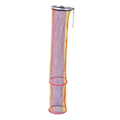 Fishing Keep Net, 2m Nylon Collapsible Floatable Live Fish Storage Cage for Ice Fishing, Lakes, and Rivers