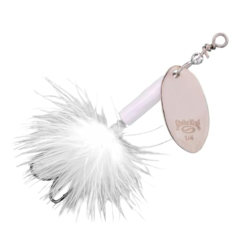 Strike King Bitsy Spinner Wire Bait - color: 204 - White, size: 1/4 oz