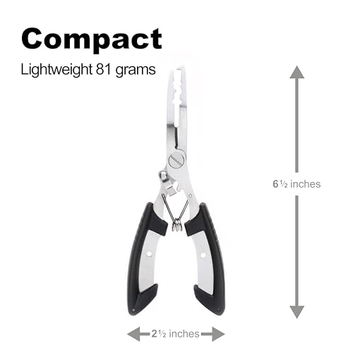 6.5” Fishing Pliers, Fishing Tool For Anglers, 2-Pack, Black - style: 2 Pack