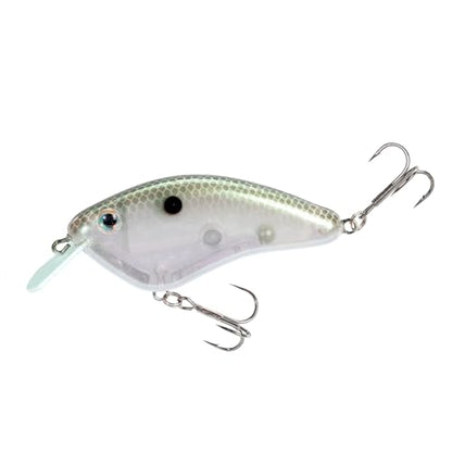 Strike King Hardliner Fishing Lure, Flat Sided Crankbait, Circuit Board Lip, Extra Tight Wobble, Size 4 Treble Hooks - color: Green Gizzard Shad