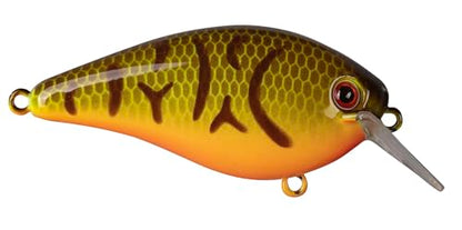 Strike King KVD 1.5 Hard Knock Fishing Lure, 3/8 oz, 3D Lifelike Eyes - color: Orange Belly Craw, size: 3/8oz