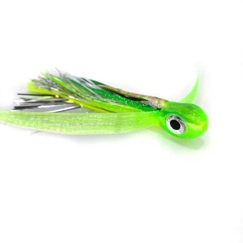 Saltwater Big Game Fishing Lure, for Offshore trolling (FlyBoy) - color: Baby Mahi Double Flash