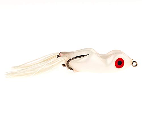 Scum Frog Trophy Series Topwater Bass Fishing Hollow Body Frog Lure with Weedless Hooks - color: Red Pearl, size: 5/8 Ounce