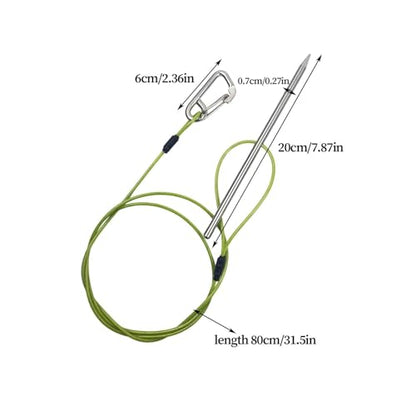 Fishing Rope Heavy Duty Clip Rope | with Carabiner Heavy Duty Fishing Equipment for Scuba Kayaking Lake Pond Seaside Stream - color: Rope length 80cm